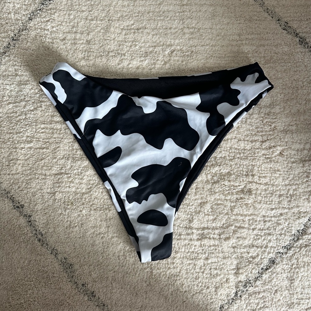 Cow print Bikini Bottom- Size M